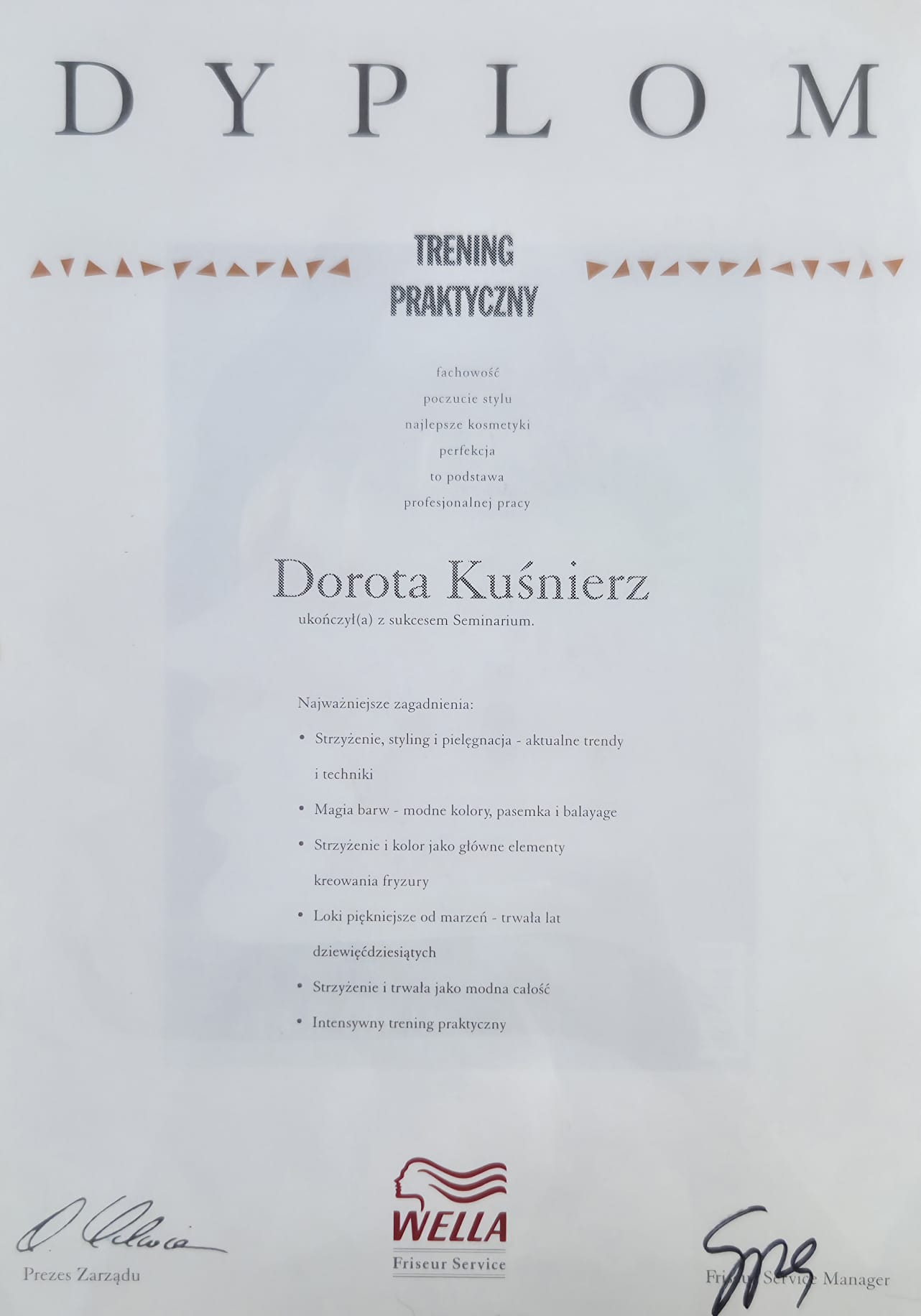 Barbering Certificate + Certyfikat Igor Kim / By Fama, 2015–2019